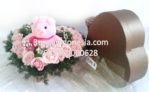 Bunga Box Mawar Pink+Boneka Di Jakarta 085959000628 Kode:bi-bb-03