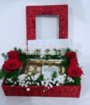 Bunga Box Mawar Merah+Chocolate Di Jakarta 085959000628 Kode:bi-bb-08