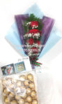 Handbouquet  Mawar Merah+Chocolate Di Tangerang 085959000628 Kode:bi-hb-30