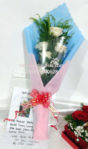Handbouquet Mawar Putih Di Kelapa Gading 085959000628 Kode:bi-hb-56