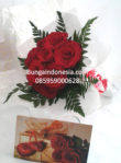Handbouquet Mawar Merah Di Sudirman 085959000628 Kode:bi-hb-63