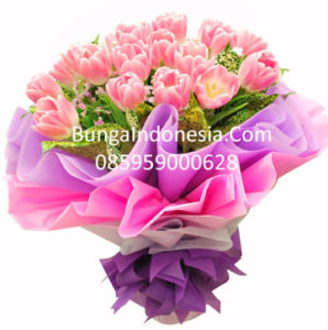 Jual Handbouquet Tulip Soft Di Tangerang Selatan 085959000628 Kode : Bi-hb-64
