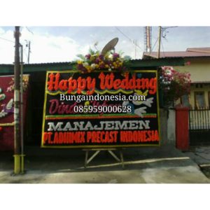 Toko Bunga Papan Wedding Medan 085959000628 Kode : Bi-Bpw-29