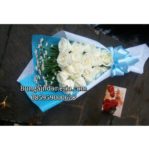 Toko Handbouquet Mawar Putih Di Jabodetabek 085959000628 Bi-Hb-75