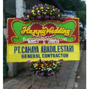 Toko Bunga Papan Wedding Jakarta Pusat 085959000628 Kode : Bi-Bpw-39