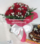 Buket Valentine Mawar Merah 085959000628