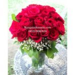 Bunga vas mawar merah 085959000628 Bunga Valentine